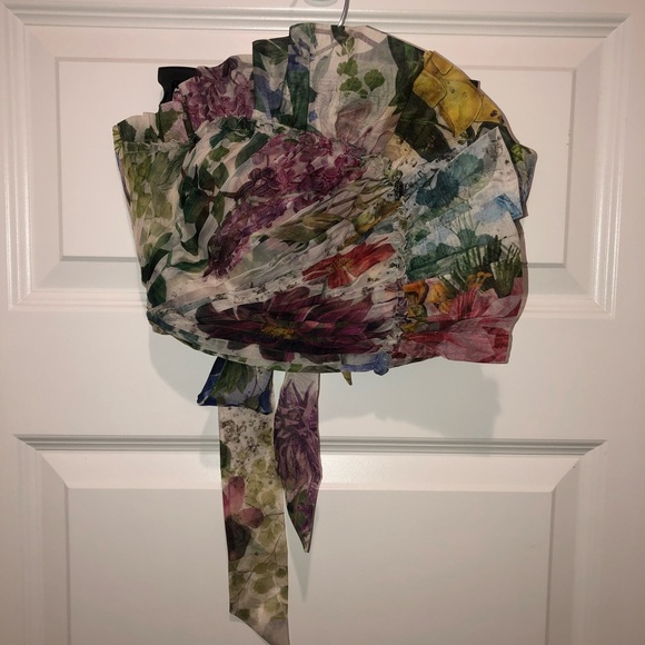 New Geisha Designs x Anthropologie Asymmetric Organza Floral Corset Top sz 2 - Picture 5 of 8
